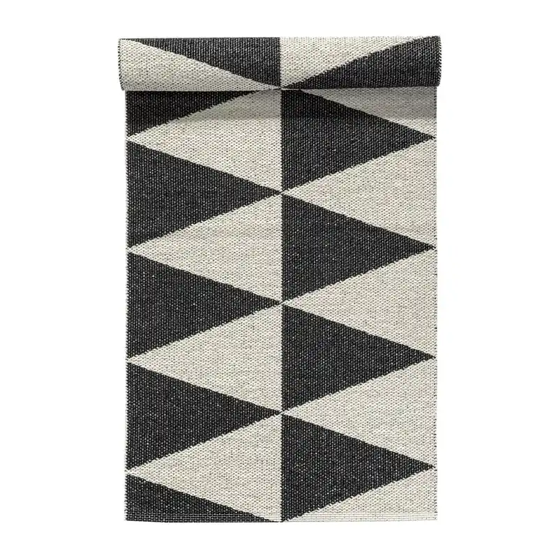 Original Rime rug black, 70x200 cm