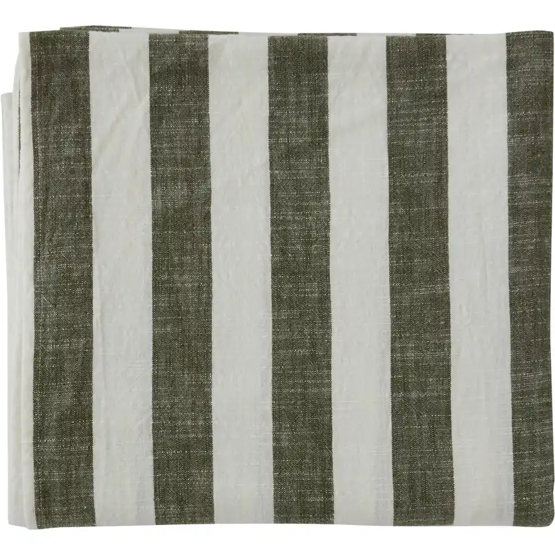Last Chance Striped tablecloth 140x260 cm, Vanilla