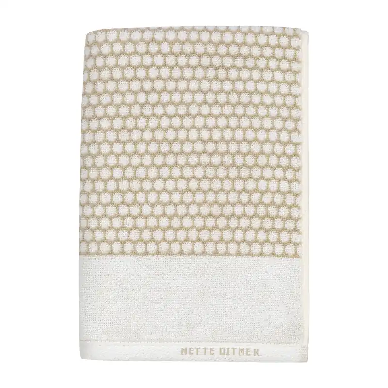 Grid towel 50x100 cm, Black-off white Affordable