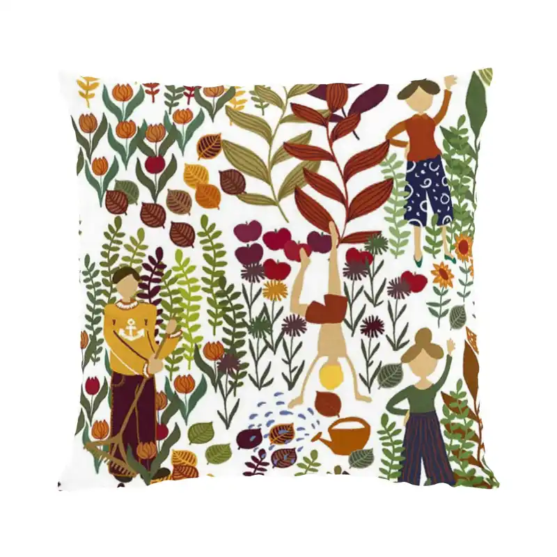 Holiday Sale Trädgård cushion cover 47x47 cm, black-multi