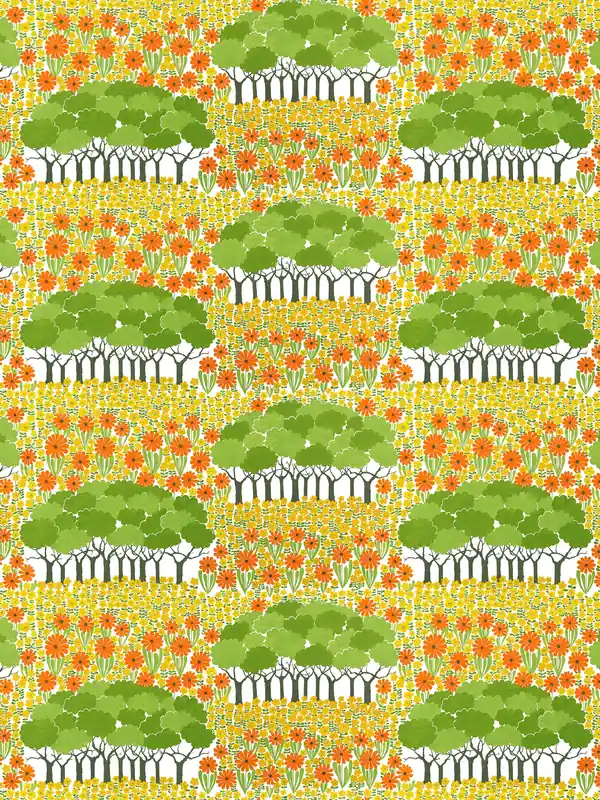 Allé fabric, Green-purple Wholesale