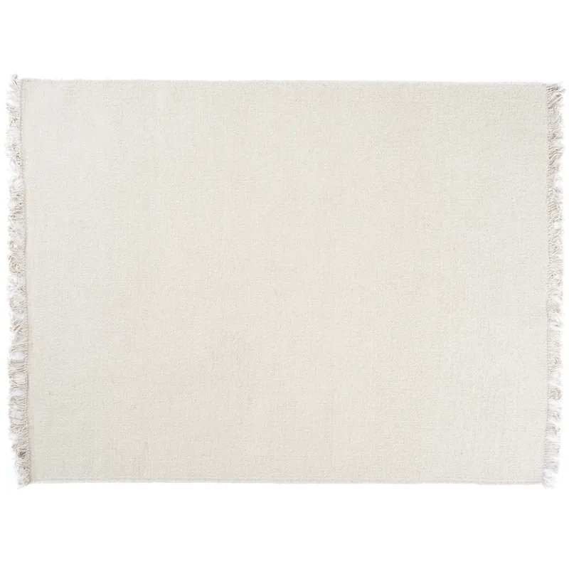 Fresh Stock Rainbow wool carpet 170x240 cm, White