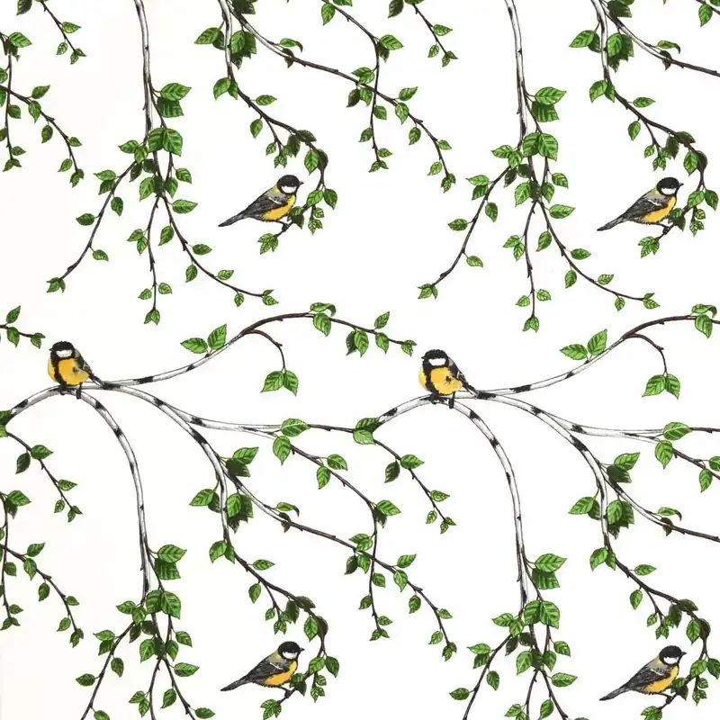 Must Have Gläntan fabric, white-green