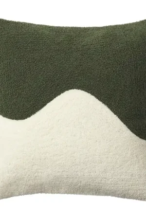 Yogi cushion cover 50x50 cm, Cactus green-off white New Arrival