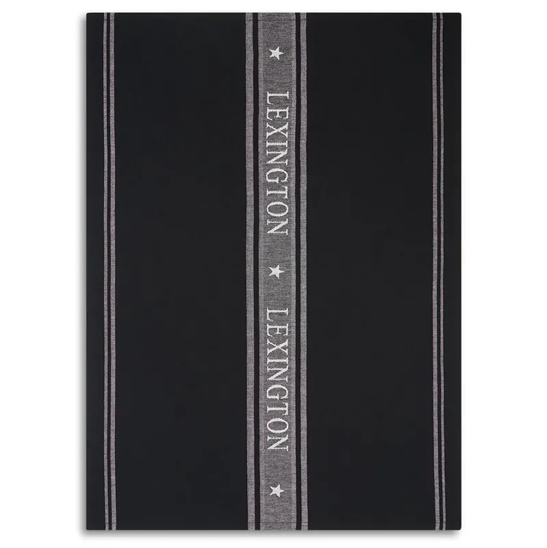 Best Choice Icons Star kitchen towel 50x70 cm, white-black