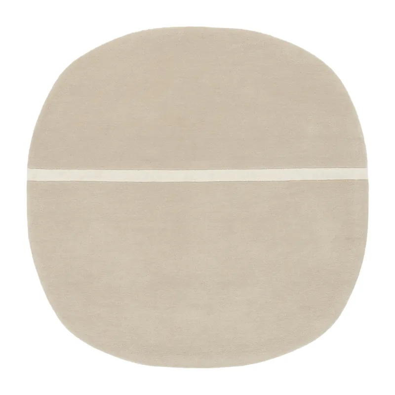 Oona rug 140x140 cm, Sand Professional Grade