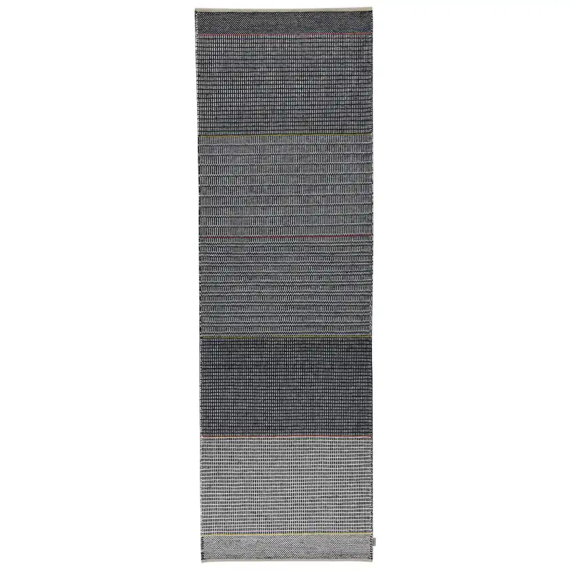 Tribulus One wool carpet 80x250 cm, black, white, red, yellow Buy Today