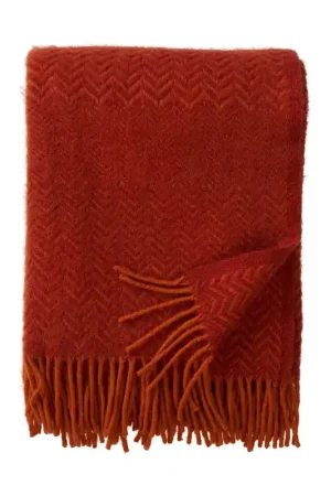 Zigzag wool throw 130x200 cm, Heather Genuine