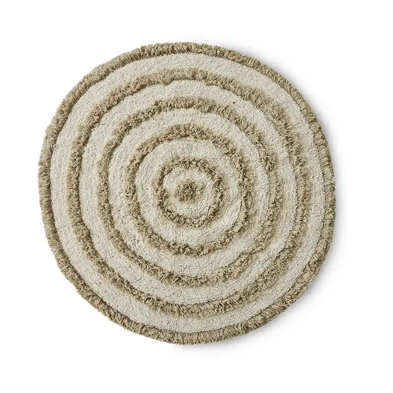 Deal HK Living Bathroom Mat Ø120 cm, Monochrome