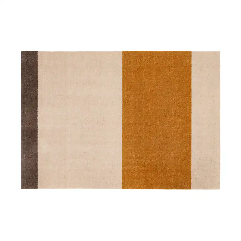 Stripes hallway rug horizontal, Ivory-dijon-brown. 90x200 cm Best Seller