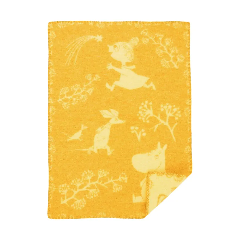 Moomin Winterland baby blanket 65x90 cm, Frost green Luxury