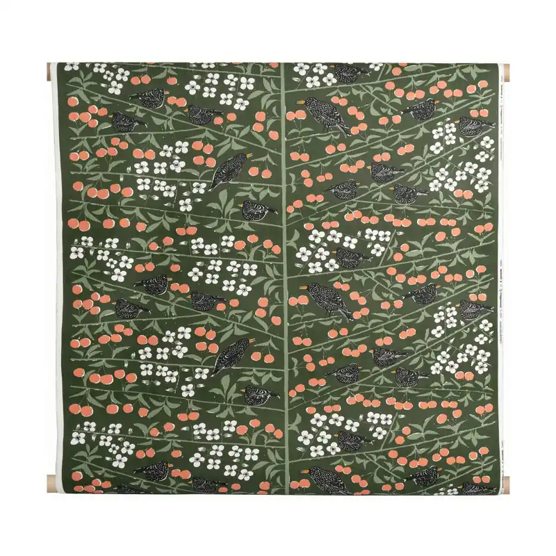 Körsbärsträdgården fabric, Beige Hassle-Free Returns