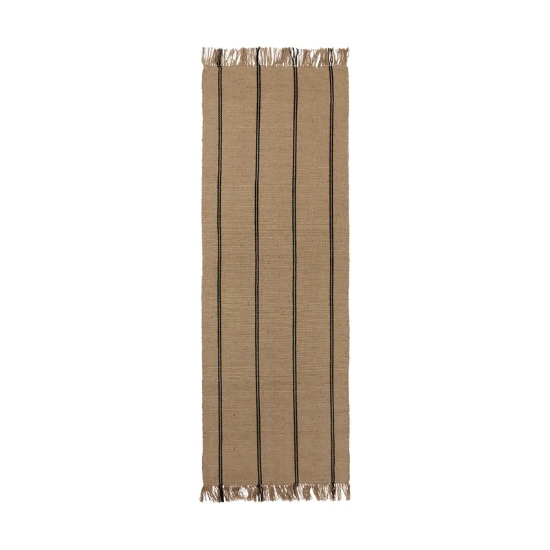 Latest Yuki runner rug, Black-natural, 70x200 cm