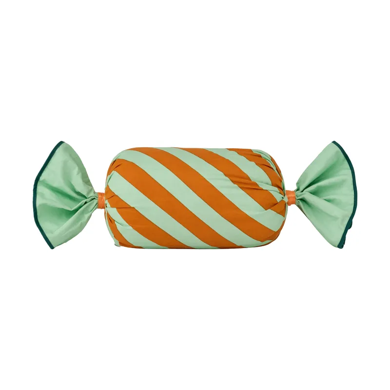 Pippi caramel cushion, Green Time-Limited