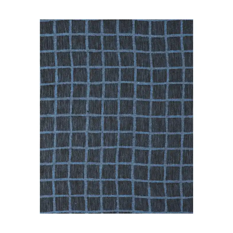 Rutig jacquard-woven table cloth 147x147 cm, Blue-black Super Sale