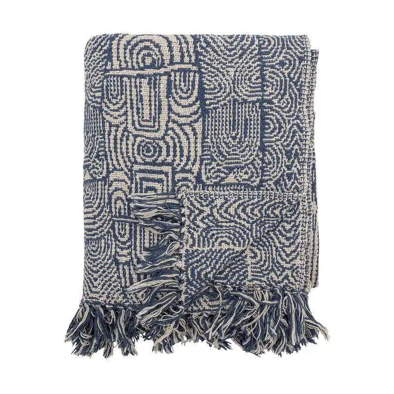 Worldwide Shipping Bresso throw 130x160 cm, Blue