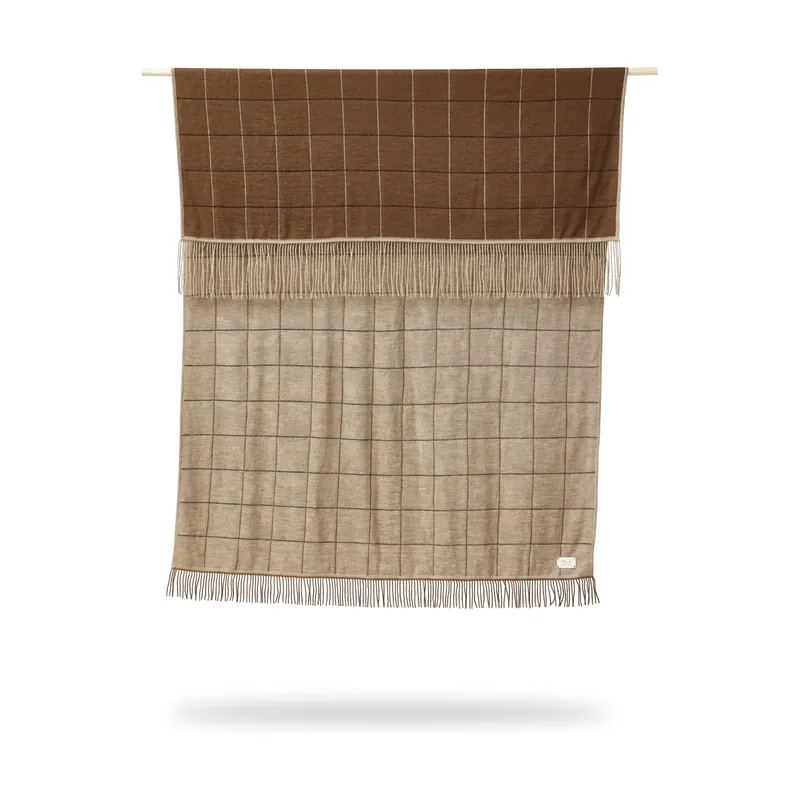 Budget Aymara blanket 130x190 cm, Pattern cream