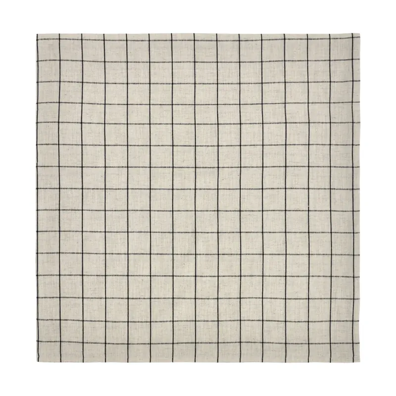 Join tablecloth 150x150 cm, Black-off white Grab Now