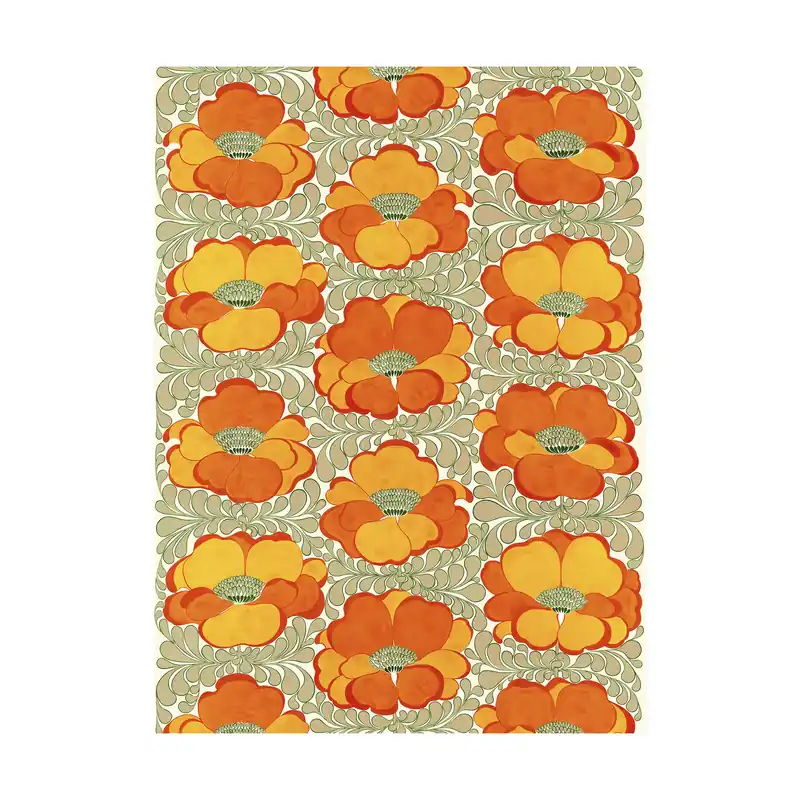 Fast Shipping Love fabric, blue-orange