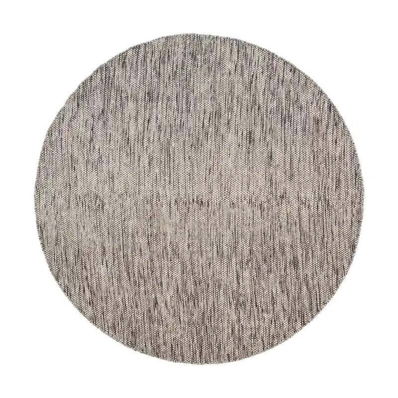 Secure Checkout Asko round rug, Black, Ø240 cm