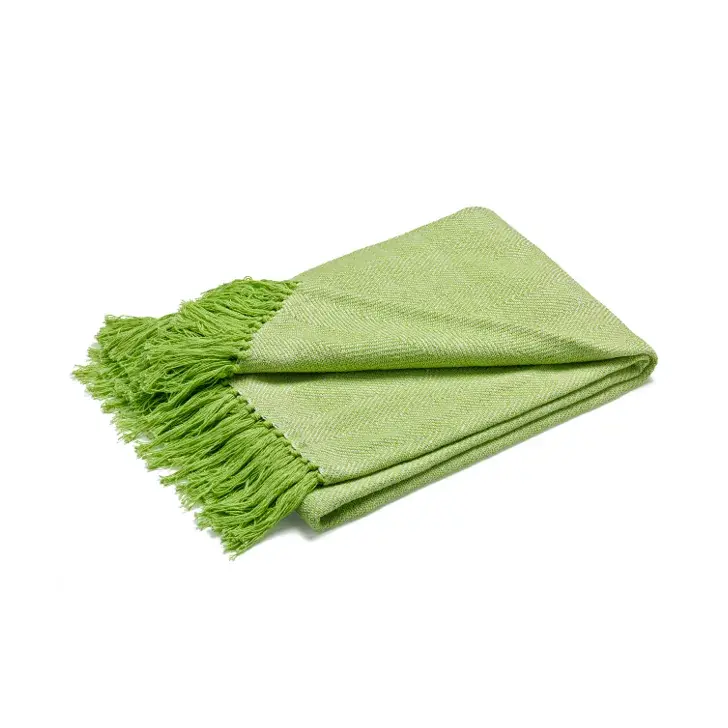 Special Discount Fishbone throw, grey