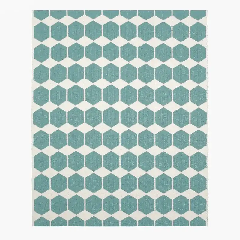 Anna rug aqua large, 150x200 cm Free Returns