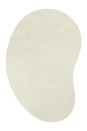 Popular Residue wool carpet 180x270 cm, Bone White