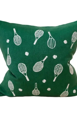 Tennis racket cushion cover 48x48 cm, Green Money Back Guarantee
