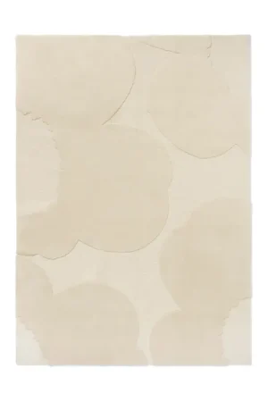 Flash Sale Iso Unikko wool rug, Natural white, 140x200 cm