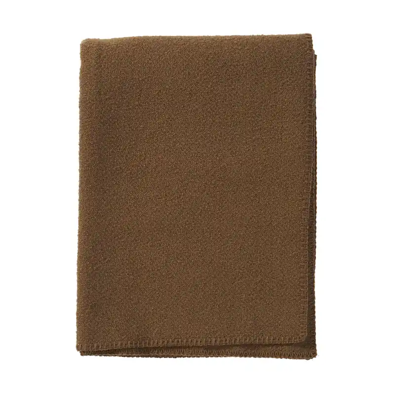 Bouclé wool throw 140x200 cm, Ochre Fresh Stock