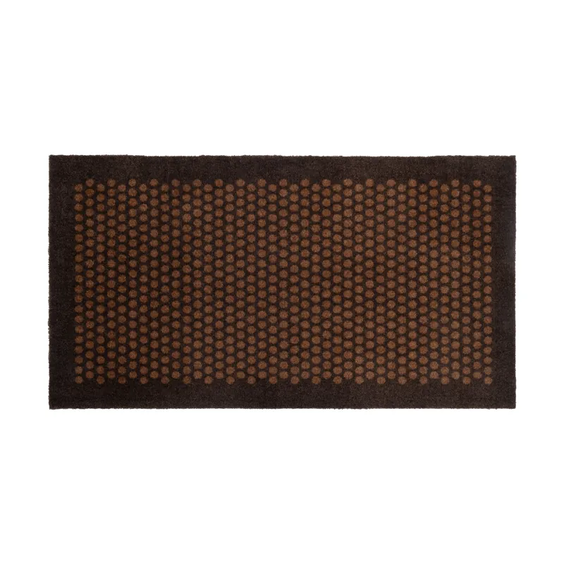 Trusted Brand Dot hallway rug, Black. 67x120 cm