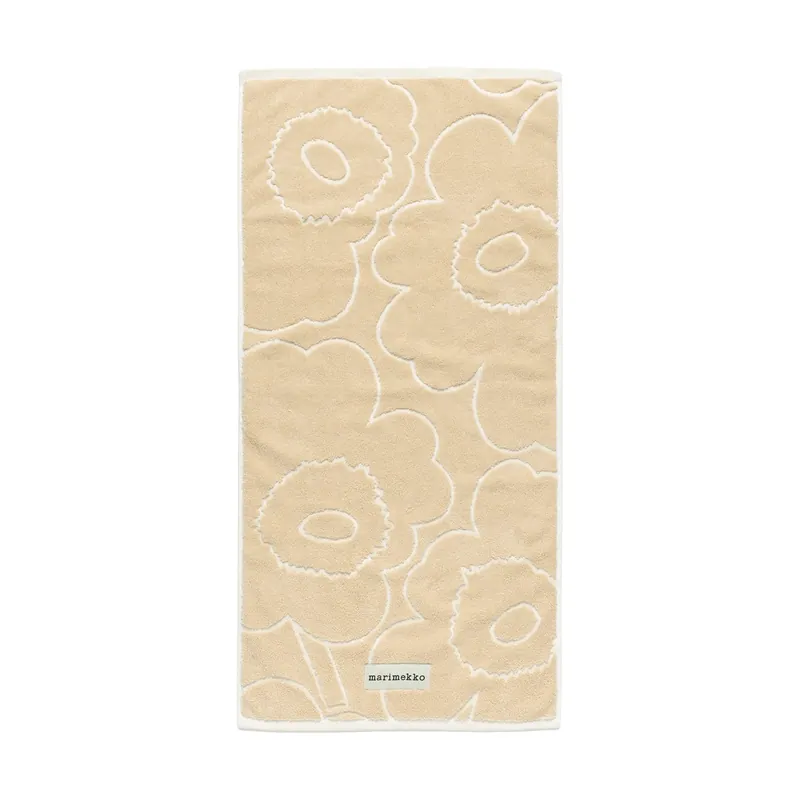 Piirto Unikko towel 50x100 cm, Ivory-black Seasonal Sale