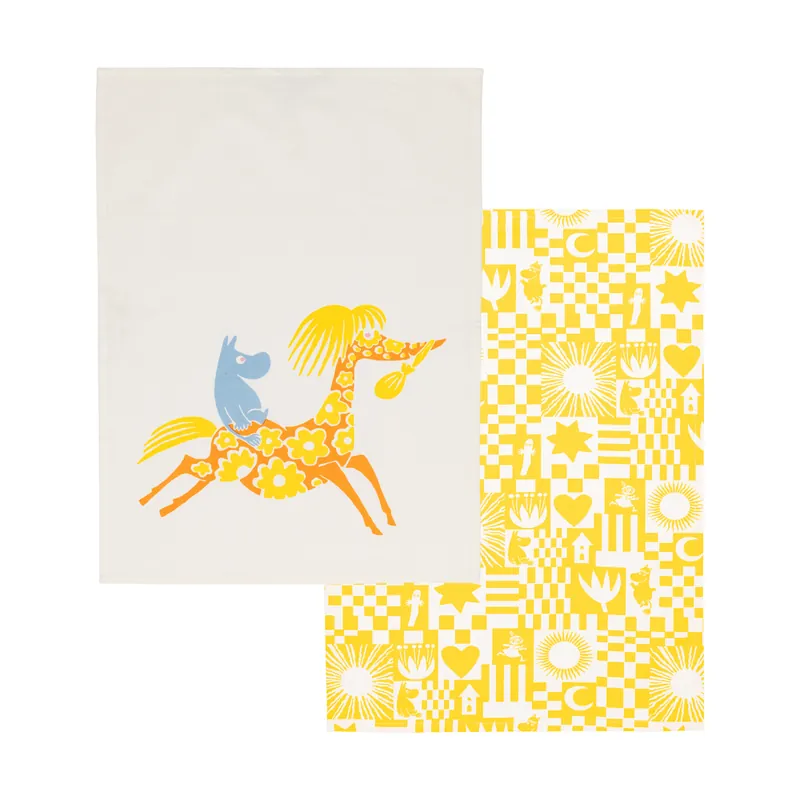Get Yours Party Moomin kitchen towel 50x70 cm 2 pieces, Yellow