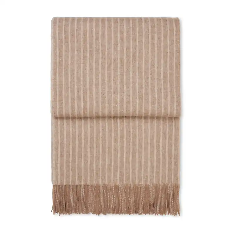 Free Delivery Stripes throw 130x200 cm, Camel