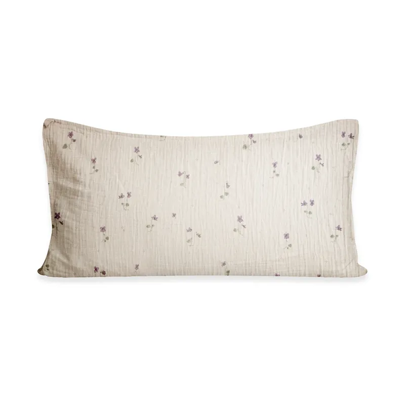 Same Day Shipping Viola Muslin pillowcase, 50x90 cm
