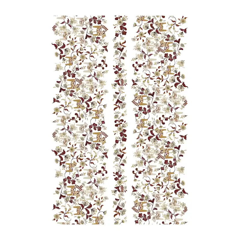 Must Have Leksand Bård fabric, Red; Beige