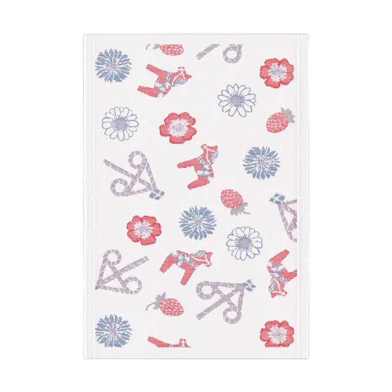 Limited Time Dalasommar kitchen towel 35x50 cm, Blue-Red