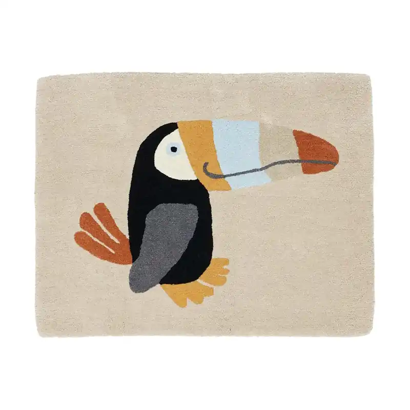 Toucan rug 70x90 cm, Clay Free Shipping