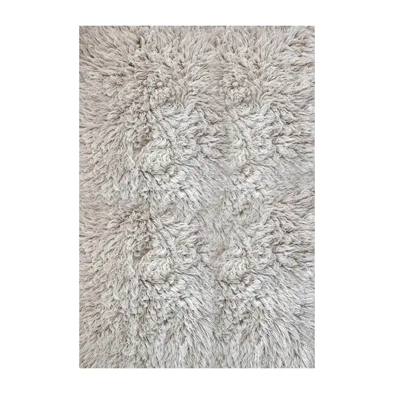 Shaggy rug 300x400 cm, Oatmeal Handmade