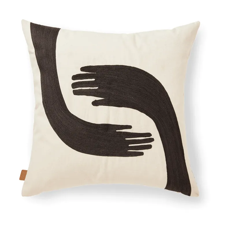 Genuine Pose pillowcase 50x50 cm, Coffee-undyed