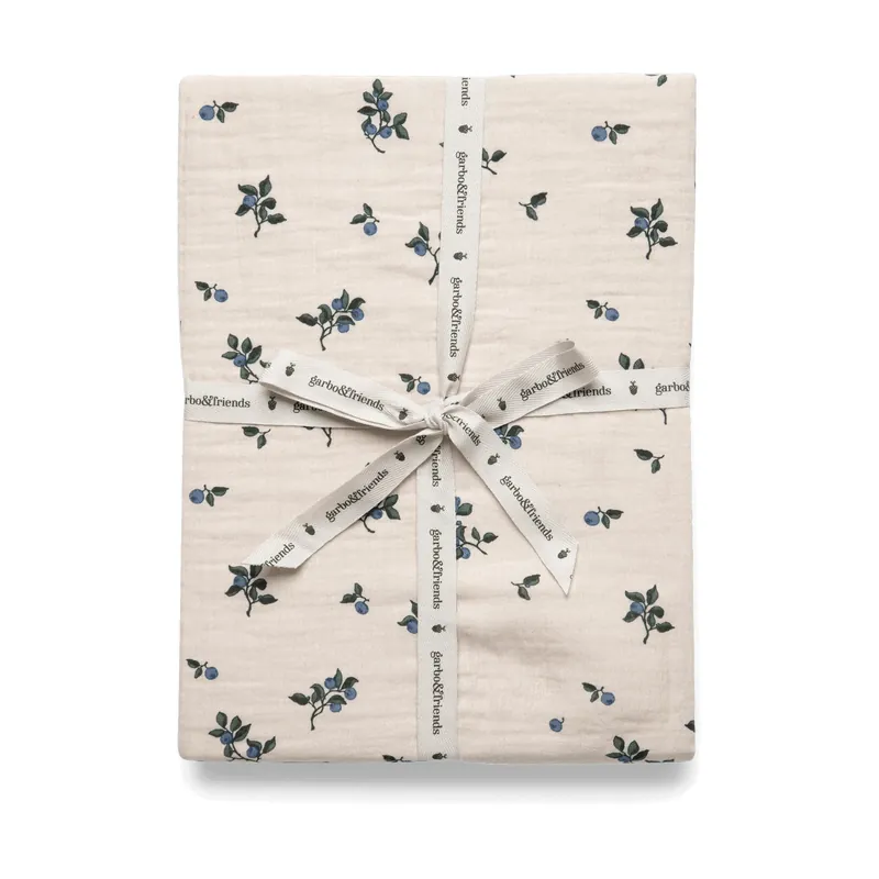 Blueberry Muslin fitted sheet, 90x200x30 cm Exclusive