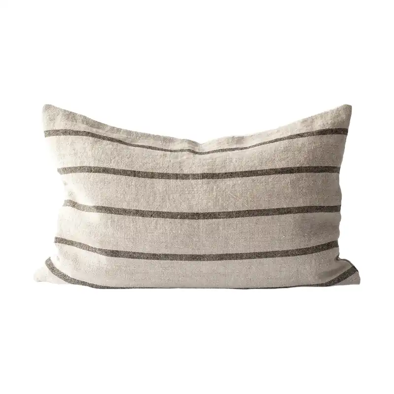 Melvin cushion cover 40x60 cm, Taupe stripe Fast Shipping