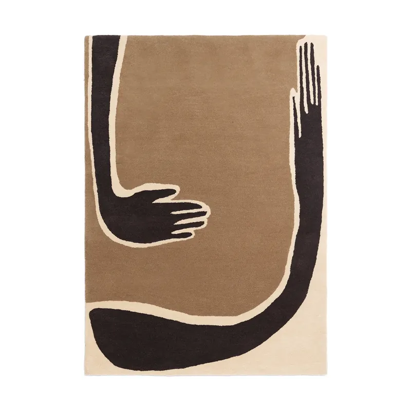 Last Chance Pose rug, Coffee-off white, 140x200 cm