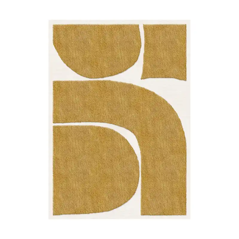 Gotland Rauk wool rug, Sunflower yellow 180x270 cm Deal