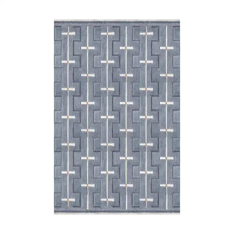 Luxury Johanna wool carpet, Blue sky. 300x400 cm