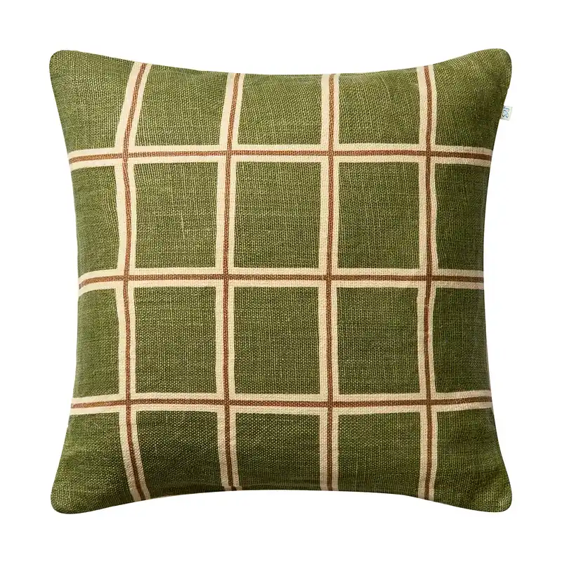 Free Shipping Raha cushion cover 50x50 cm, Cactus green-taupe