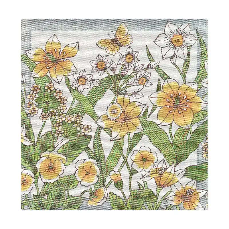 Daffodil fabric napkin 35x35 cm, Yellow Direct From Factory