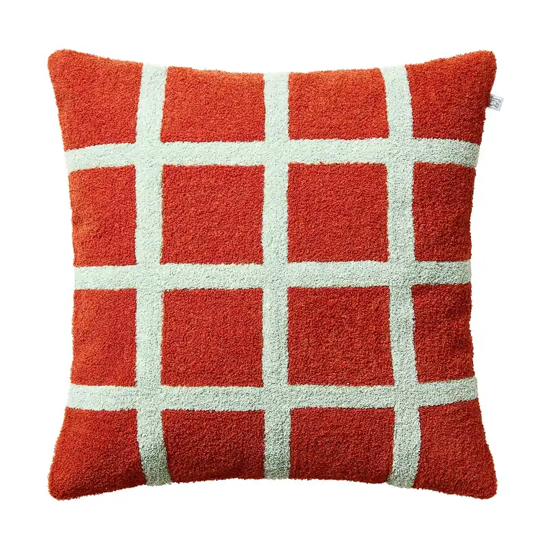 Buy Online Check cushion cover 50x50 cm, Cactus Green-Aqua