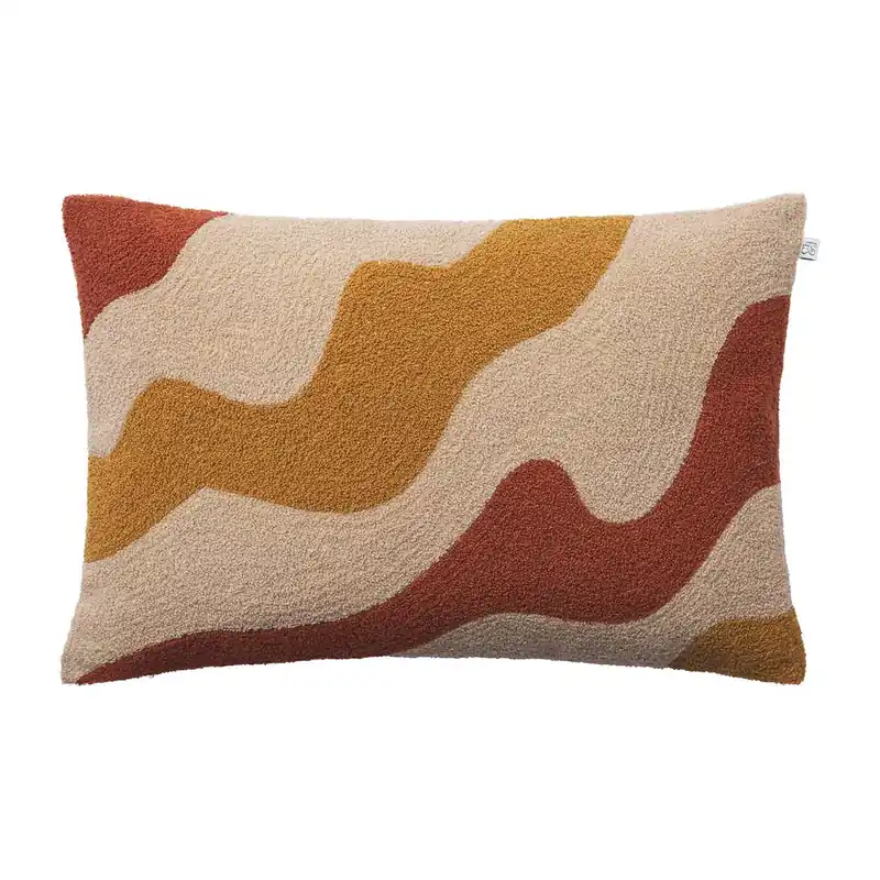 Lodi cushion cover 40x60 cm, Terracotta-tan-masala yellow Trusted Brand