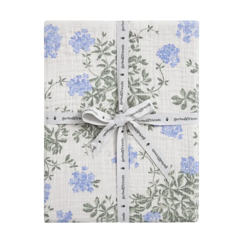 Plumbago Muslin fitted sheet, 70x140x20 cm Best Price